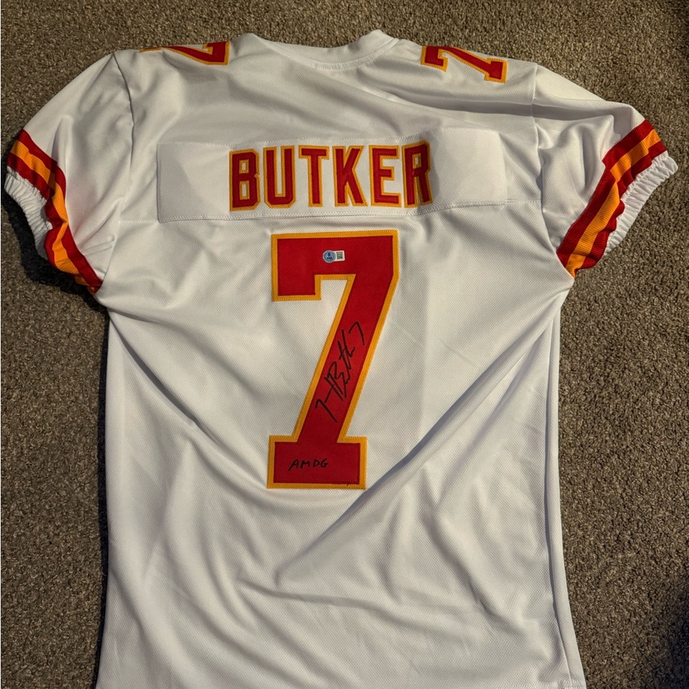 AUTHENTIC CHIEFS BUTKER JERSEY -SIGNED